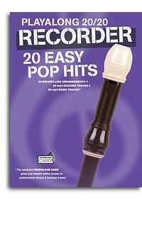 album - play along recorder 20/20 easy pop hits (+audio descargable)